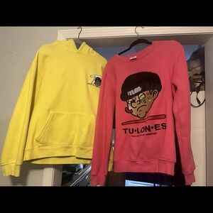 Tulones Sweatshirt Bundle XL (PINK ONE HAS A SMALL STAIN)